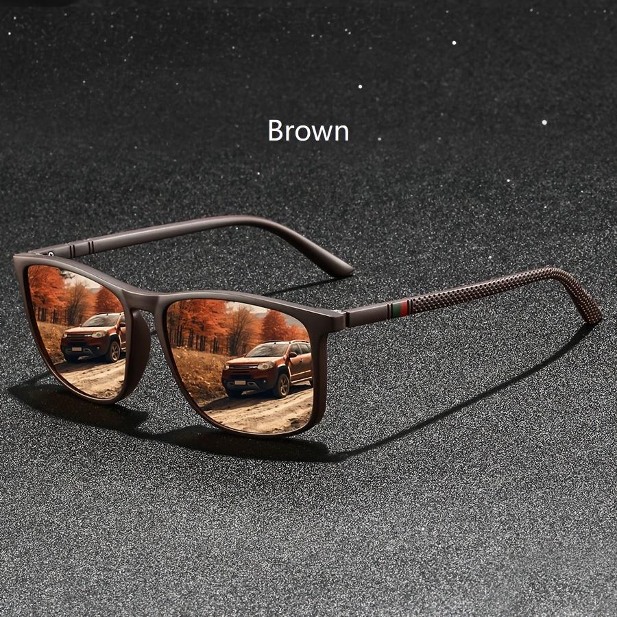 Fashion Vintage stripe design Square Fashion Glasses Men Women Fashion Glasses Classic Driving Traveling Fashion Glass Summer for Driver's Eyewear