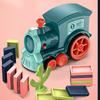 Domino Train for Kids Automatic Laying Electric Car Colorful Dominoes Set Brick Blocks Kits Games Educational Toys Girl Boy Gift