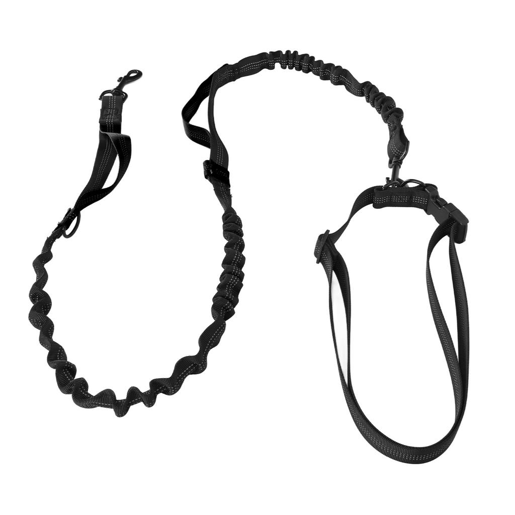 Heavy Duty Bungee Dog Leash Shock Absorbing Elastic Dog Leash Rope with 2 Padded Handles for Large