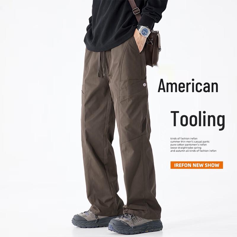 MEDE Men's American Style Straight-Leg Breathable Cargo Pants