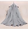 Pure White Medium-Thickness Soft Skin-Friendly Unisex Scarf Shawl