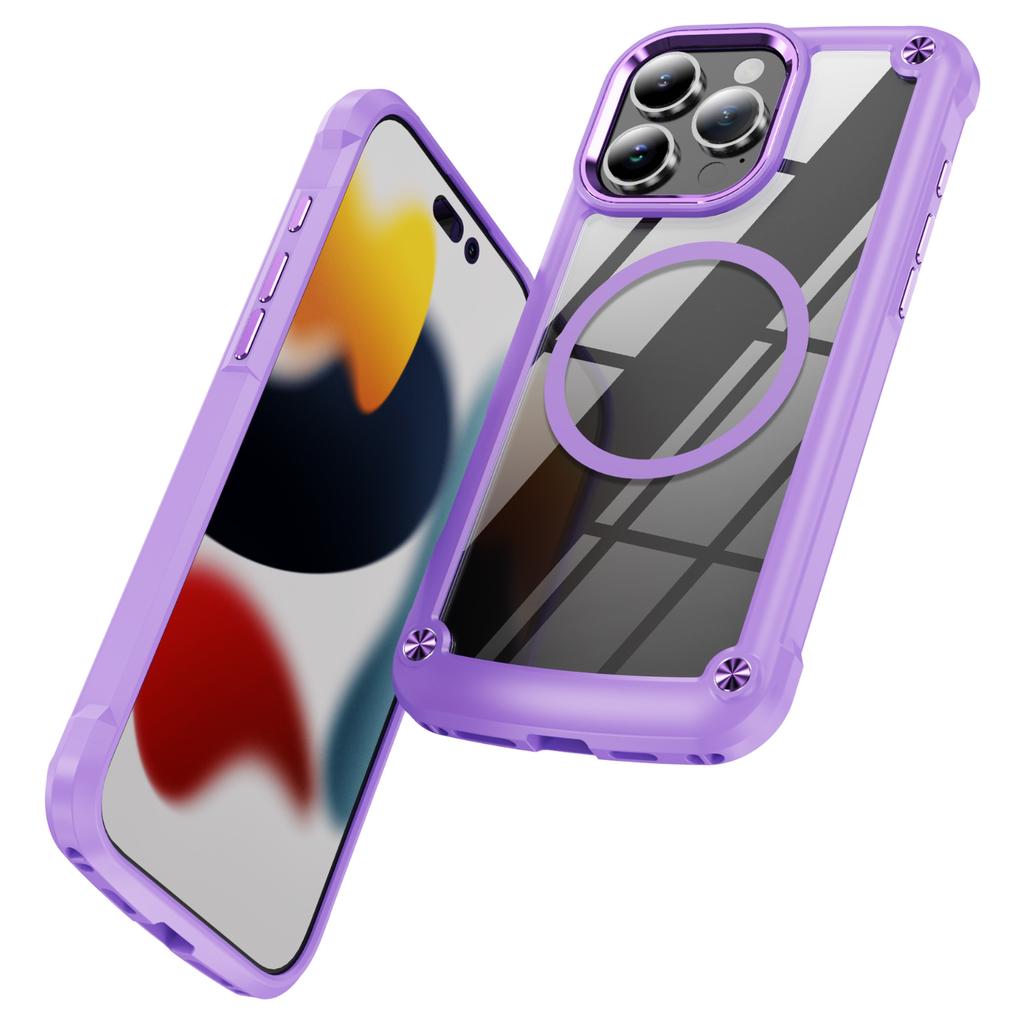 Heavy Armor Duty Air Bag Magnetic Case for For Iphone 17 Air 16 15 14 Plus 13 12 11 Pro Max Wireless Charge Shockproof Bumper Cover