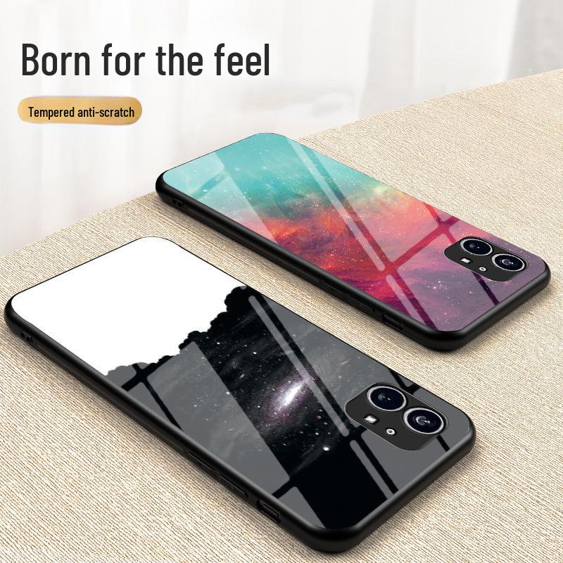 

Чехол Nothing Phone Starry Sky Glass - защитный чехол с мягким краем Nothing Phone