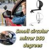 Round Convex Blind Spot Car Mirror 360° Adjustable Auxiliary Rear View Mirror For Left Right Side