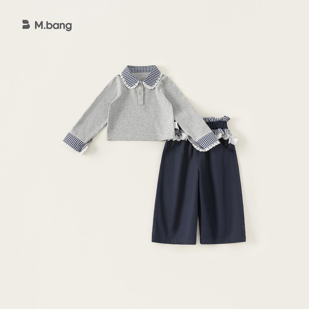 Girl Spring Dress Up Kids Cotton Long Sleeve Suit With Lace Trim For Ages 3 To 8