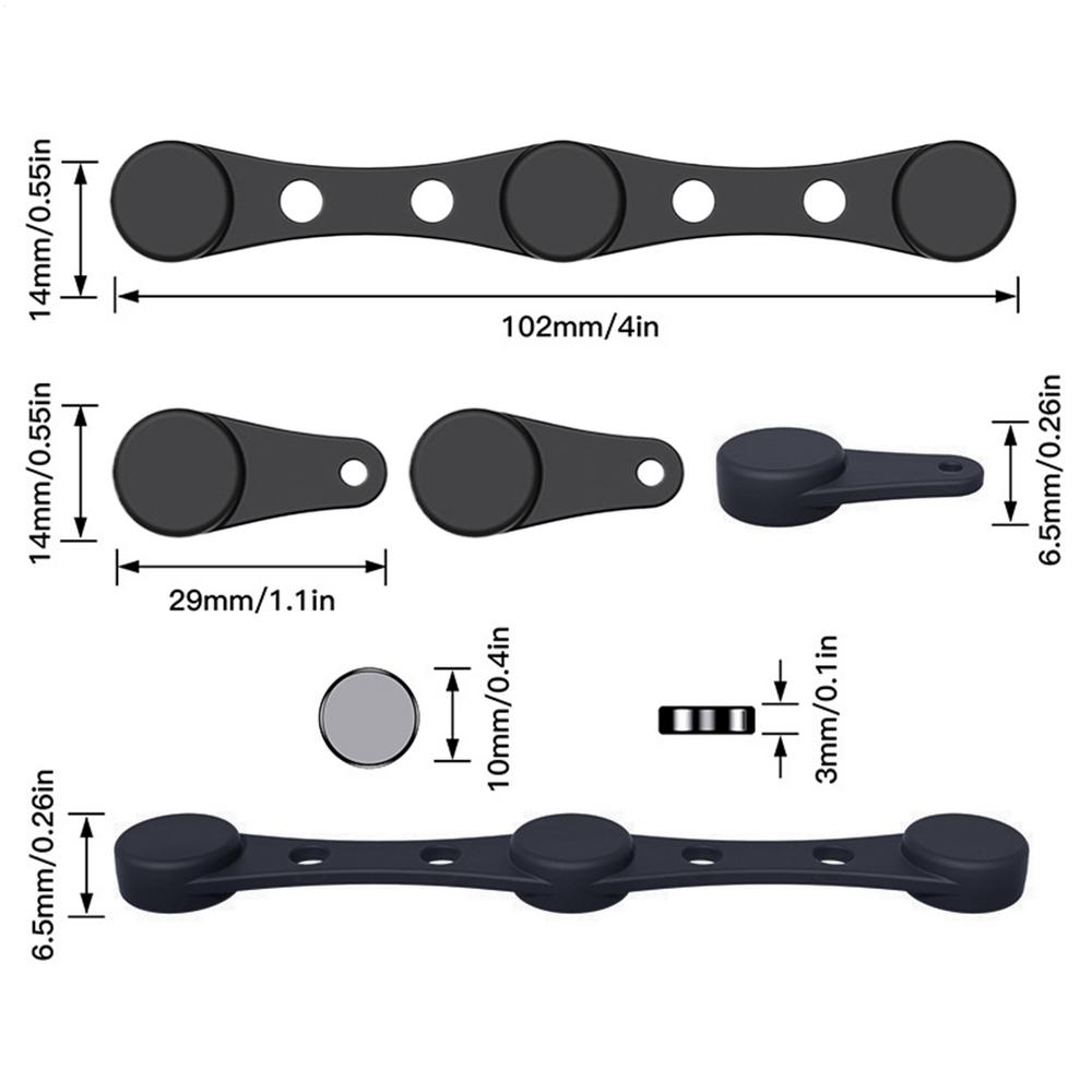 Silicone Air Fryer Liner Magnetic Buckle For Parchment Paper Air Fryer Magnetic Silicone Clips Air Fryer Liner Fixing Buckle