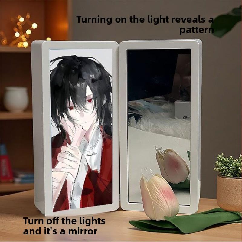 18.8cm/7.4in I’m Not A God of Drama Cartoon LED Night Box Light Anime Peripherals 3D Lamp Party Supplies Ornaments Holiday Gifts