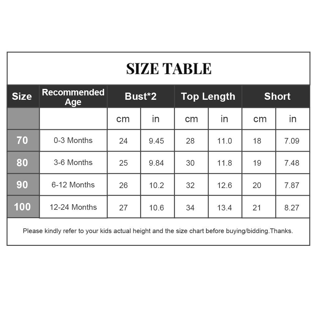 Baby Printed Ruffled Infant Outfits Suit