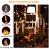 Floating Candles with Wand 8/12PCs Magic Hanging Candles Flickering Warm Light Flameless Floating LED Candle Halloween Decor