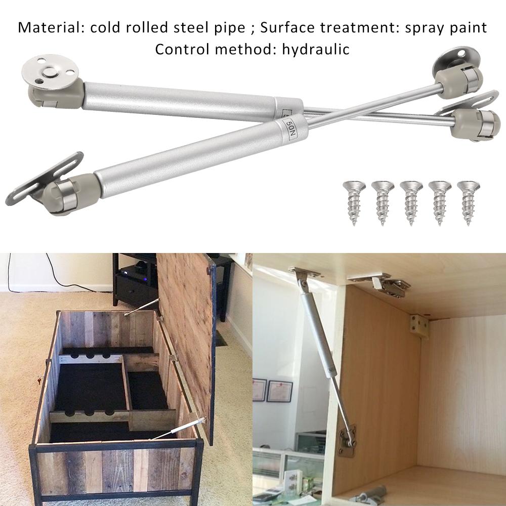 4Pcs Support Gas Spring Hydraulic Furniture Cabinet Door Lift Up Hydraulic Gas Spring Lid Flap Stay Hinge Strut Support