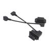 OBD24P Female To 16P Male Adapter Cable Link Wire For Automotive Diagnostic Tools With Stable Signal Transmission