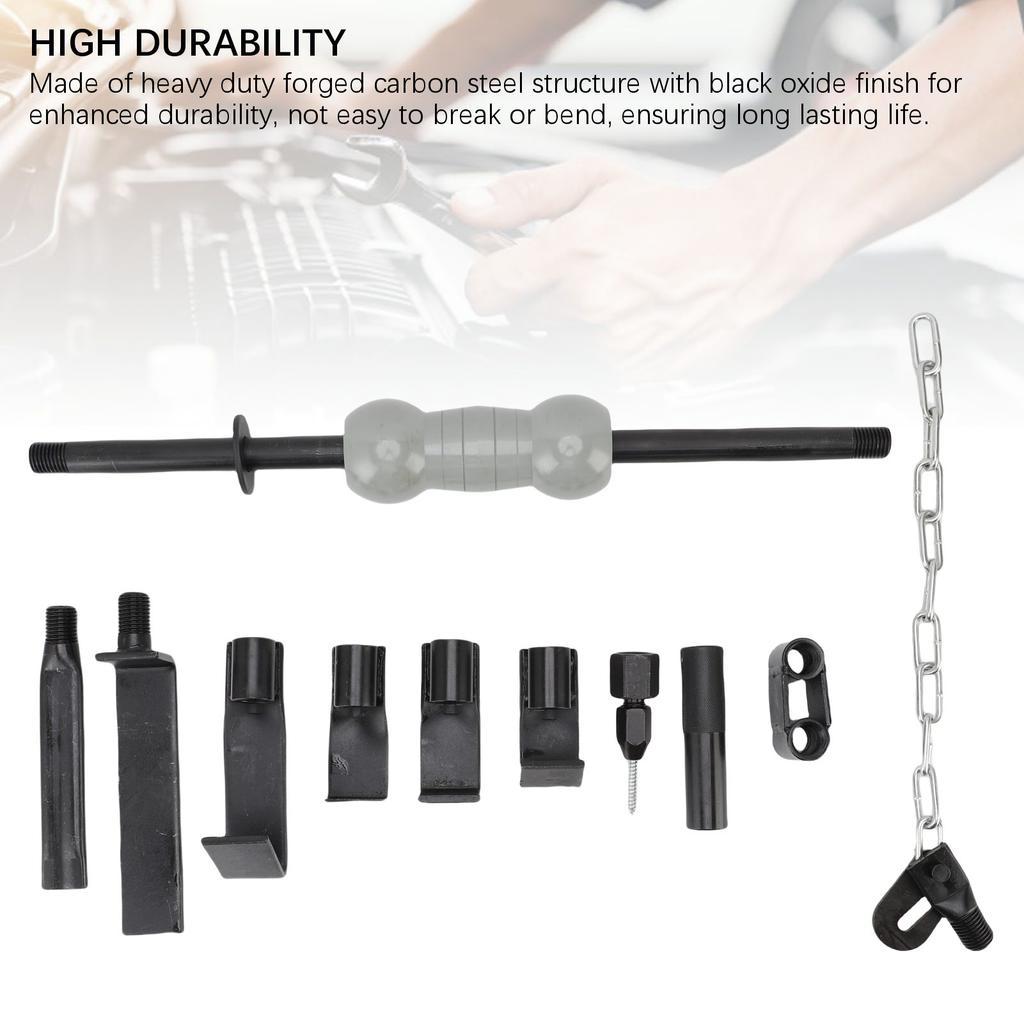 13PCS Slide Hammer Dent Puller Set Universal Heavy Duty Auto Body Truck Repair Tool Kit with