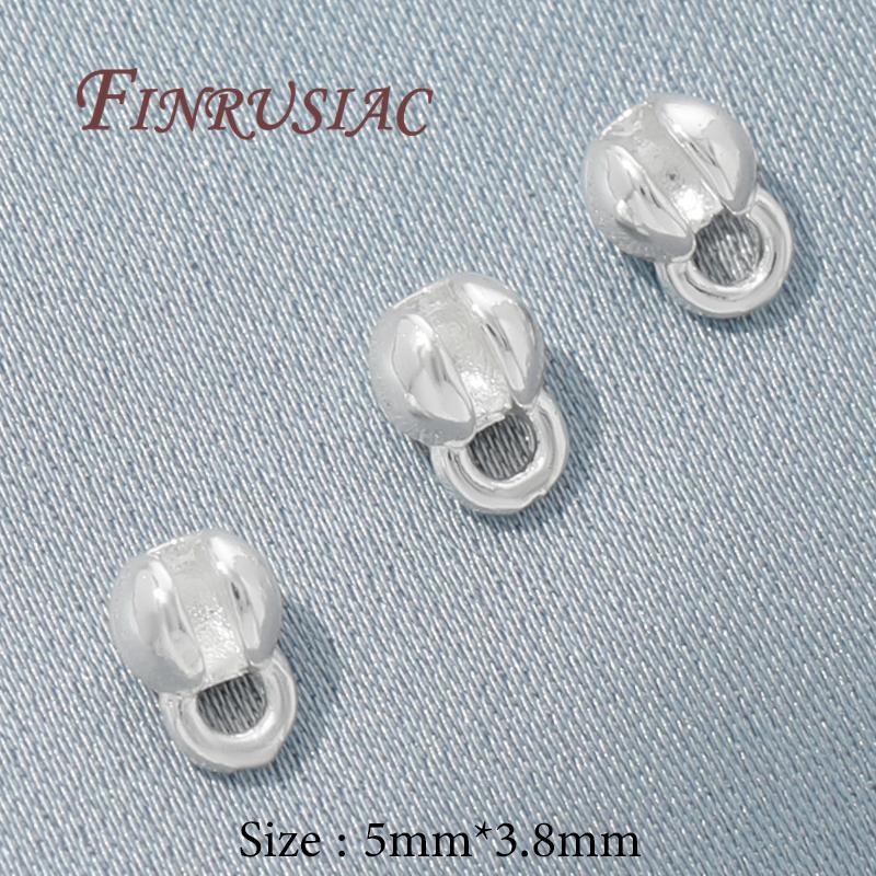 10-20Pcs/Lot Crimp Beads For Jewelry 18K Gold Plated End Caps For Jewelry ,Bead Tip Ball Chain Connectors Bracelets Accessories