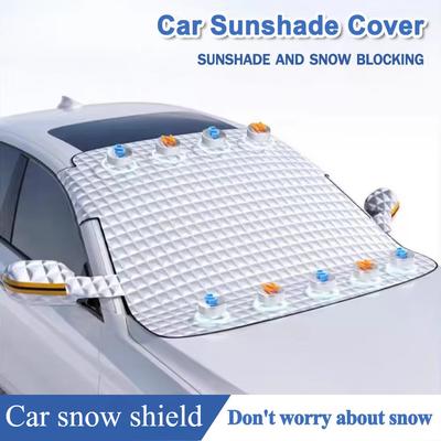 Car Magnetic Shield Front Windshield Sunshade Gear Cover Sun Shield Thickened Snow Shield and Frost Protection Car Clothing