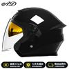 AD Electric Motorcycle Half Helmet Men Women - Ventilated DOT-Approved Safety Scooter Riding All