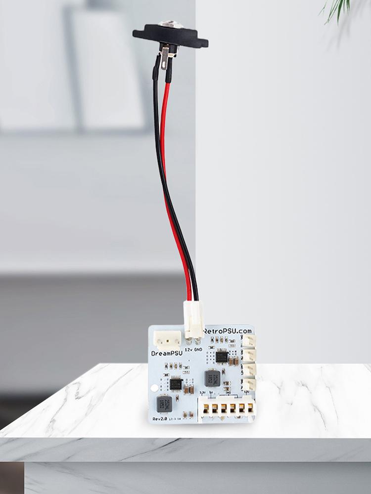 DreamPSU Rev2.0 DC Console Original Power Supply 12V Direct Current Power-Supply Replace Plug Adapter Kit for SEGA Dreamcast