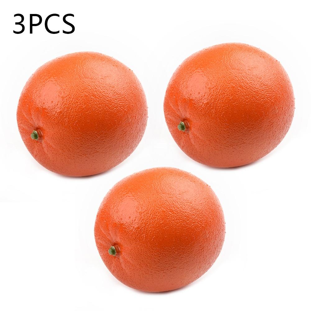 3pcs 8cm Artificial Fake Simulated Oranges Fruit Model Home Party Decoration Photography Props Decoration Fake Fruits Big Deal