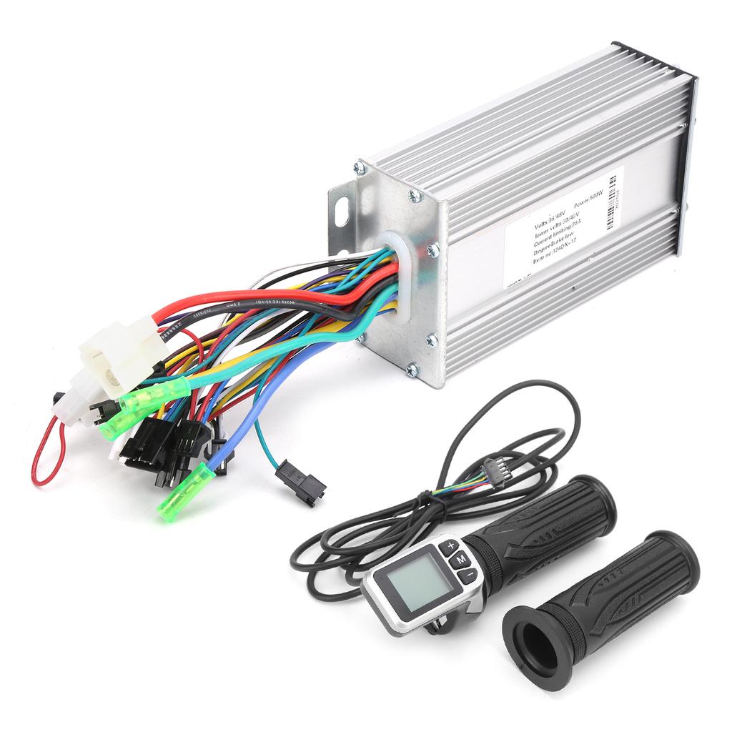 36V 48V 500W Electric Scooter Brushless Controller with LCD Display Panel Thumb Throttle