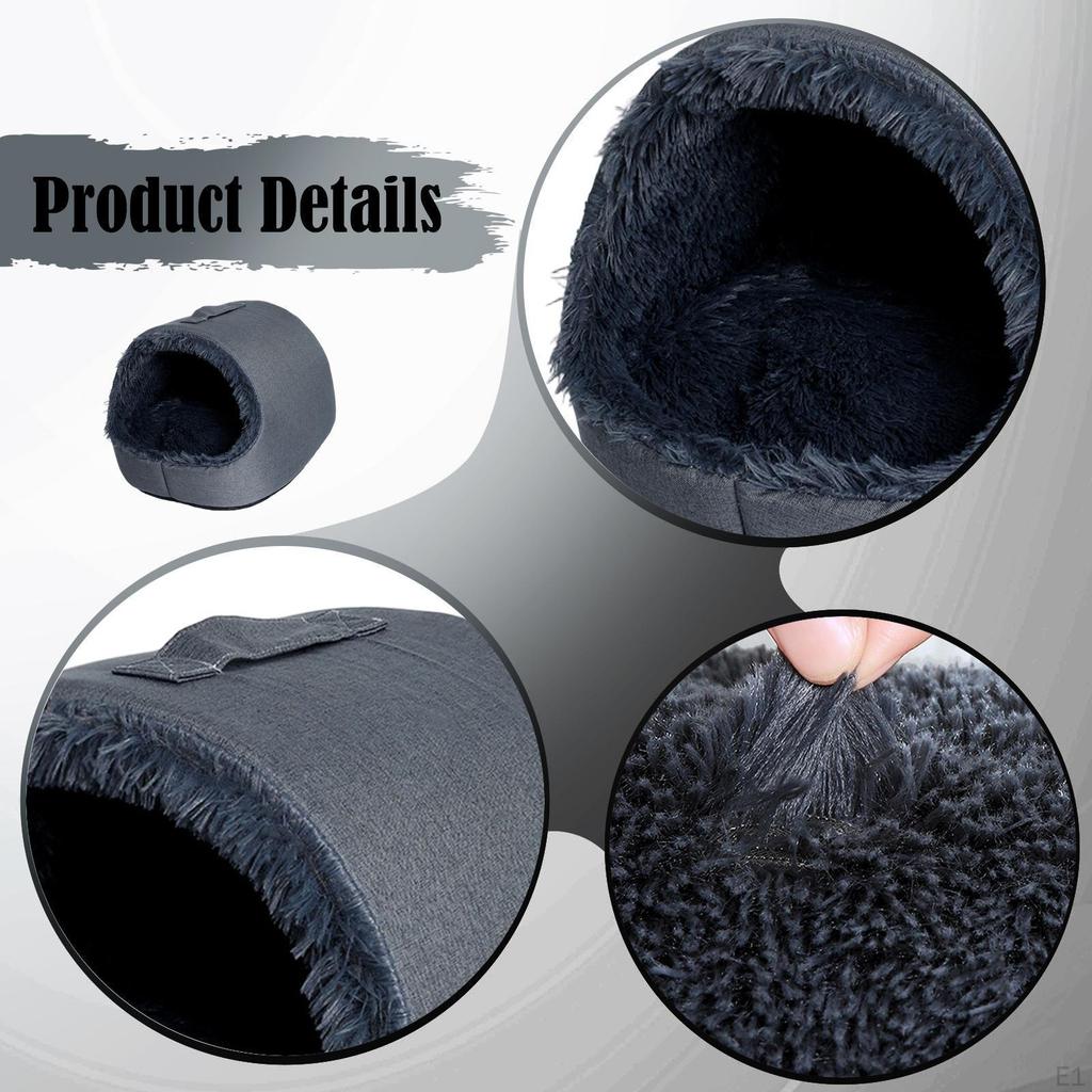 Cat Bed Cave House Enclosed with Portable Handle, Warm, Soft, Anti Slip Comfortable Pet Supplies