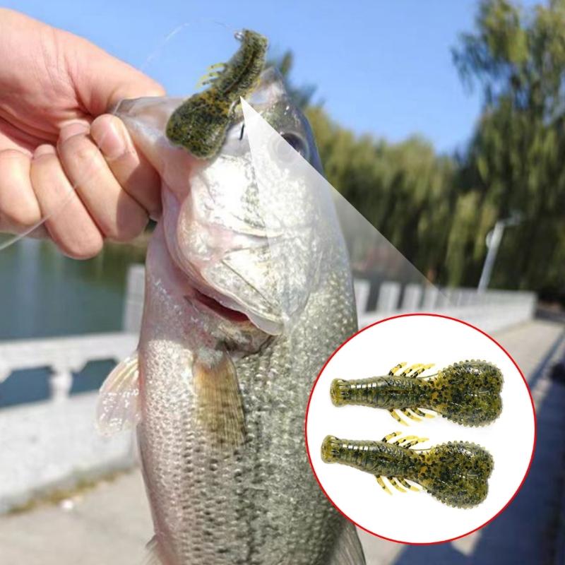 Soft Baits Crawfish Lures Artificial Fishing Baits Lure for Trout 6.2cm 6.7g Heavy Weighted Swimbait Fishing Tackle
