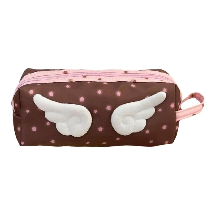 Big Capacity Pencil Case Light Weight Plush Pen Case with Handle Large Pen Pouches Pencil Organizers Travel Makeup Bag