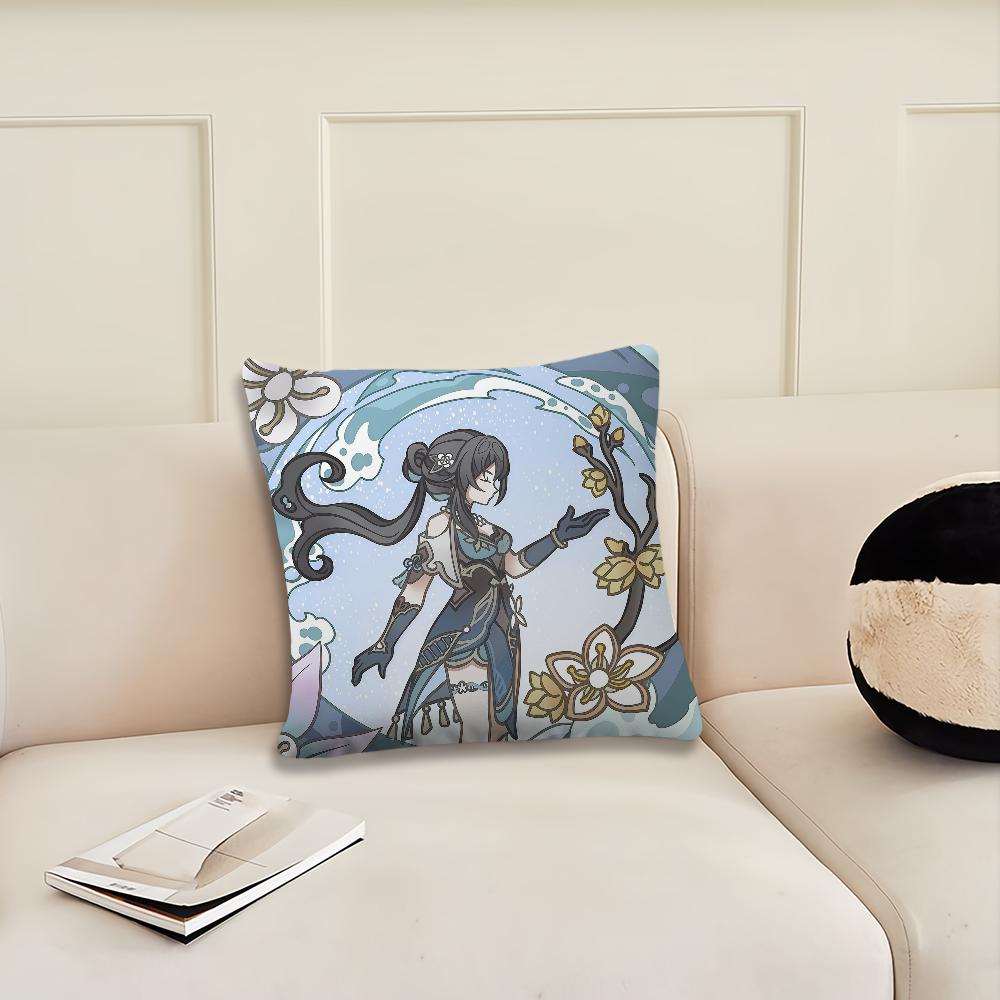 Game Honkai Star Rail cushion cover Pillow Cover Decoration Room Home Sofa living Office Car Nordic Simplicity