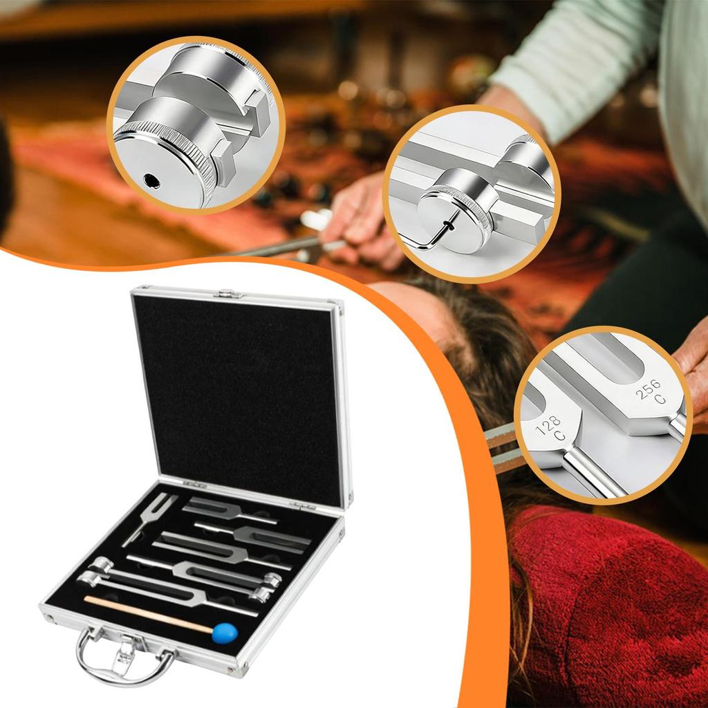 Tuning Forks for Heals Set Ear Care Meditation Mindful Practice Gift Yoga Accessories Sound Tool