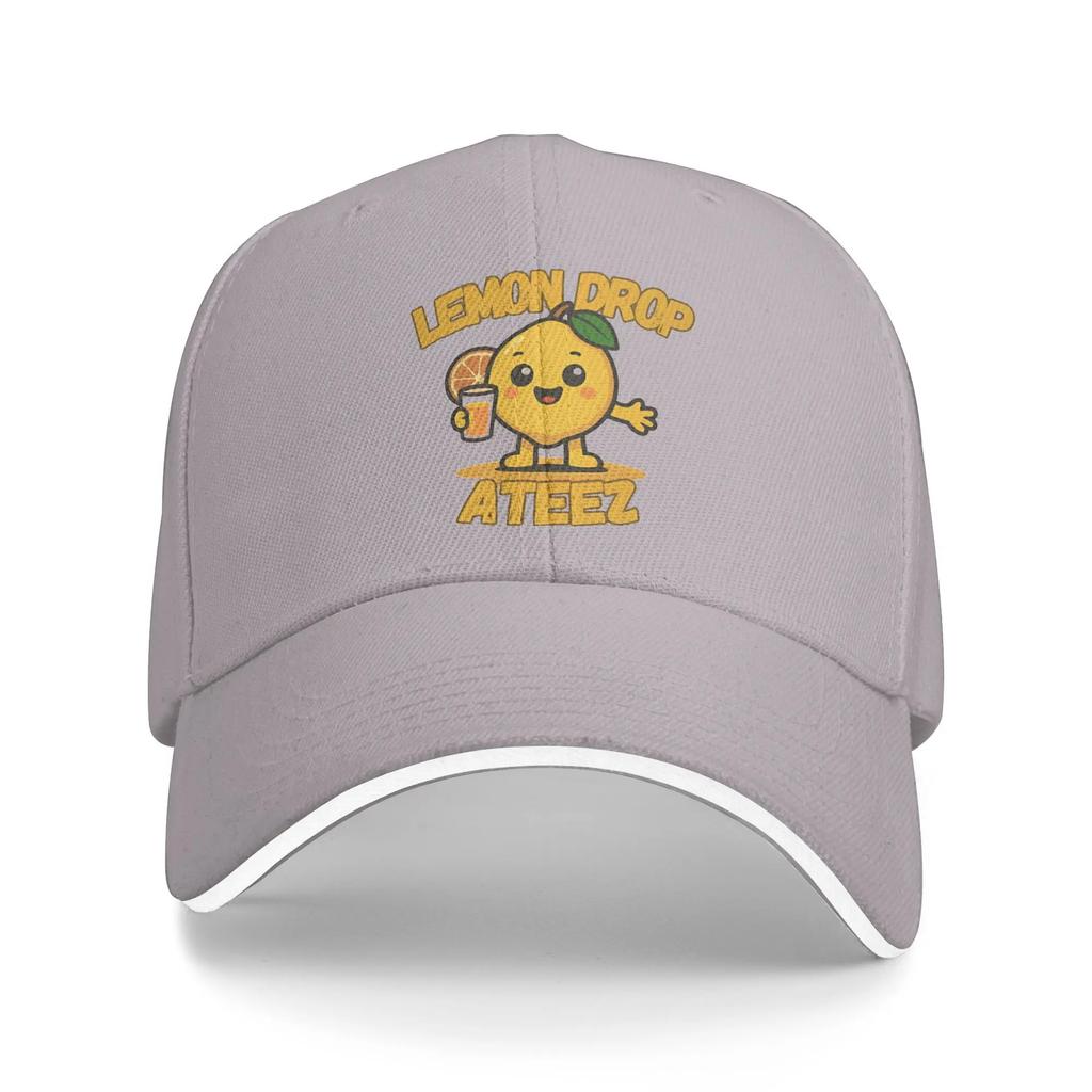 Ateez Aniteez Golden Hour Citroen Accessoires Mannen Vrouwen Baseballpet Papa Hoed Casual Formele Hoofddeksels Verstelbare Pasvorm Snapback Pet