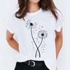Graphic T Shirt for Women Elephant Love Cartoon Fashion Printing Print Lady Tshirts Top Womens Ladies Travel Tee TShirt