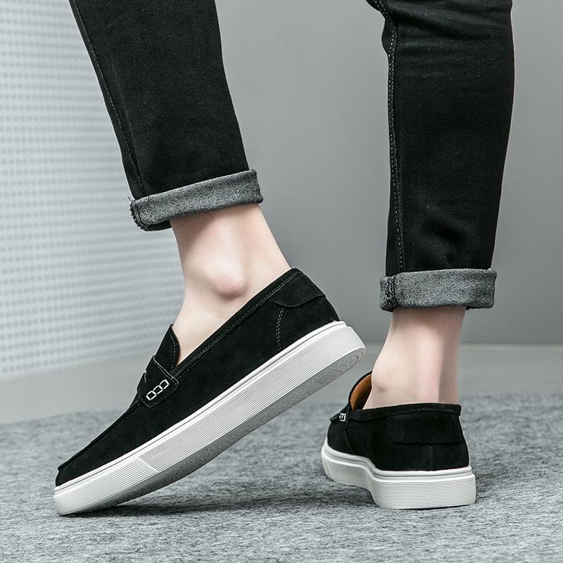 Men Leather Fashion Outdoor Shoes New Arrival All-match Men Casual Footwear Hot Sale Mens Slip On Shoes Classic Mens Loafers