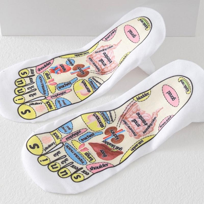 Unisex Foot Massage Reflexology Socks for Stimulate Pressure Point Ease Tiredness Perfect for Office Worker and Elderly