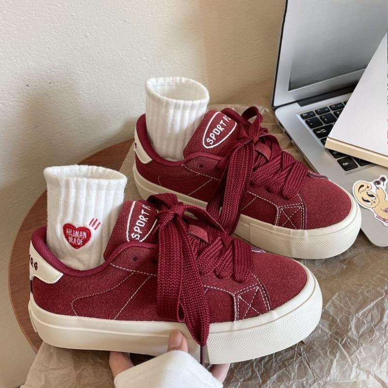 New Retro Canvas Shoes for Women Versatile Thick-soled Casual Board Shoes for Students