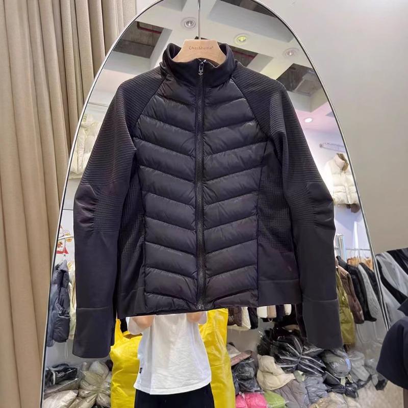 white duck down sports yoga down jacket women's light outdoor jacket slim fit