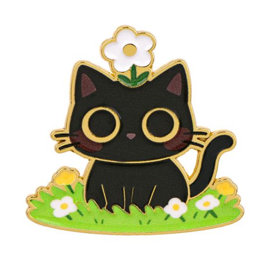 Brooch Pin, Animal Flower Design Brooch Fastener, Buckle-Type Fixing Pins, Enamel Paint Stable Buckle Pins for Backpacks And Hoods