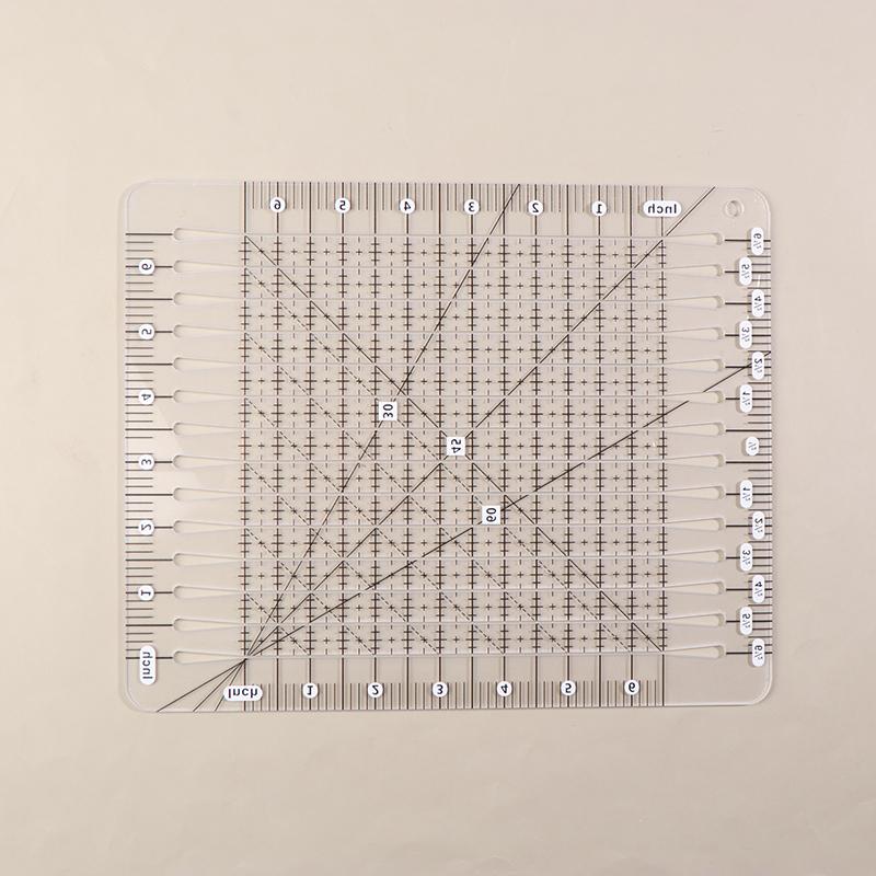 Linijka do cięcia kołdry 5 w 1 Akrylowe przezroczyste kwadratowe szablony Linijka do szycia do cięcia Pikowanie Szycie Rękodzieło