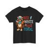 4th of July Raccoon T-Shirt, Red White And Feral Fourth of July Shirt