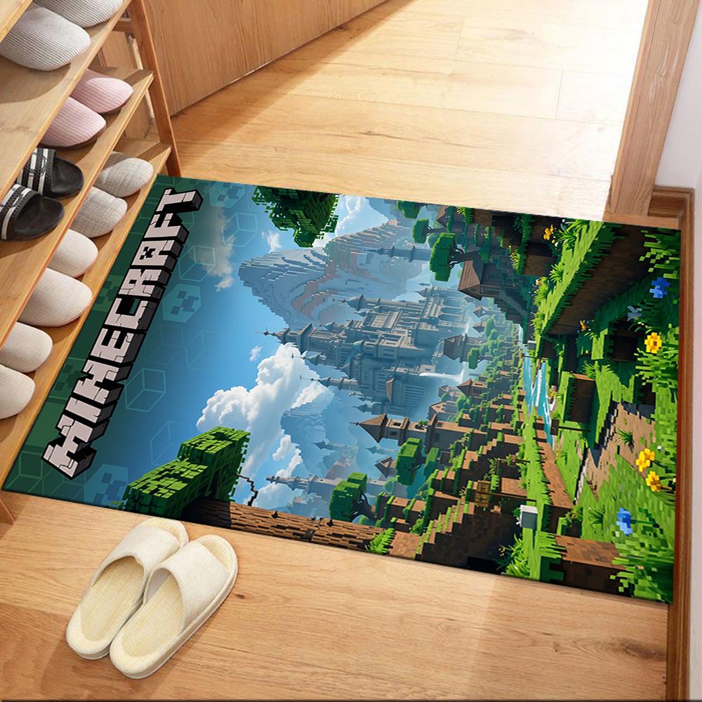 Minecraft 121 Floor Mat Design for Study room Dormitory Game Room Foyer Antislip Carpet Anime Office Decor