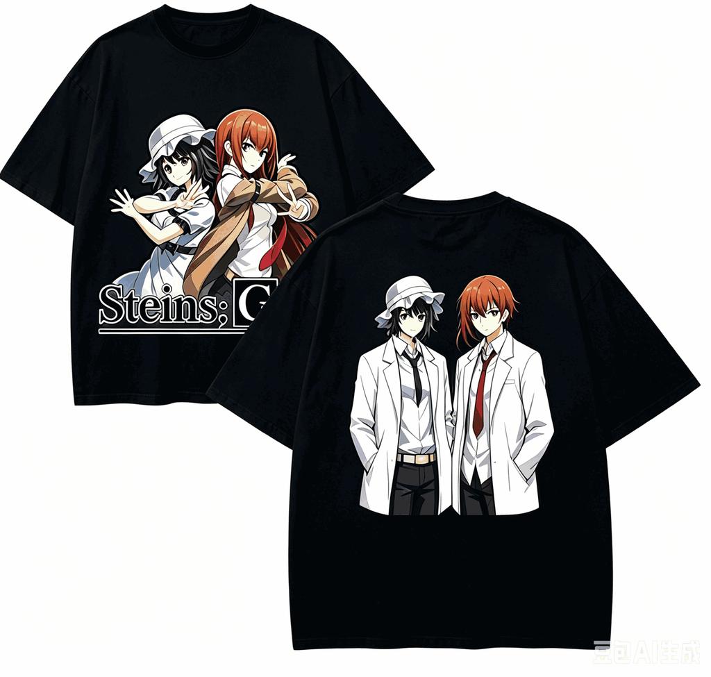 Steins Gate Anime Lover TShirt Harajuku Cotton NewModel High Street Retro Fashion Oversized Unisex Hot Product Comfortable Tee