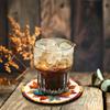 Thanksgiving Wooden Cup Mat Flower Home Decoration Tableware Insulation Tea Cup Mat Cup Mat Set