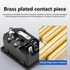 AC Power Socket Rocker Switch Inlet Power Plug C13 C14 Socket 3Pin AC Electrical Connector with 250V 10A Fuse and Red Lamp