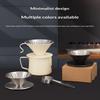 Stainless Steel Pour Over Coffee Dripper Reusable Rustproof Design Perfect For Home Office Coffee Brewing