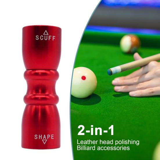 Snooker Pool Cue Tip Tool Hliníková slitina 3-v-1 Kulečník Pool Stick Tip Kovový Scuffer Shaper Provzdušňovač Nástroj na opravu Pool Cue Příslušenství
