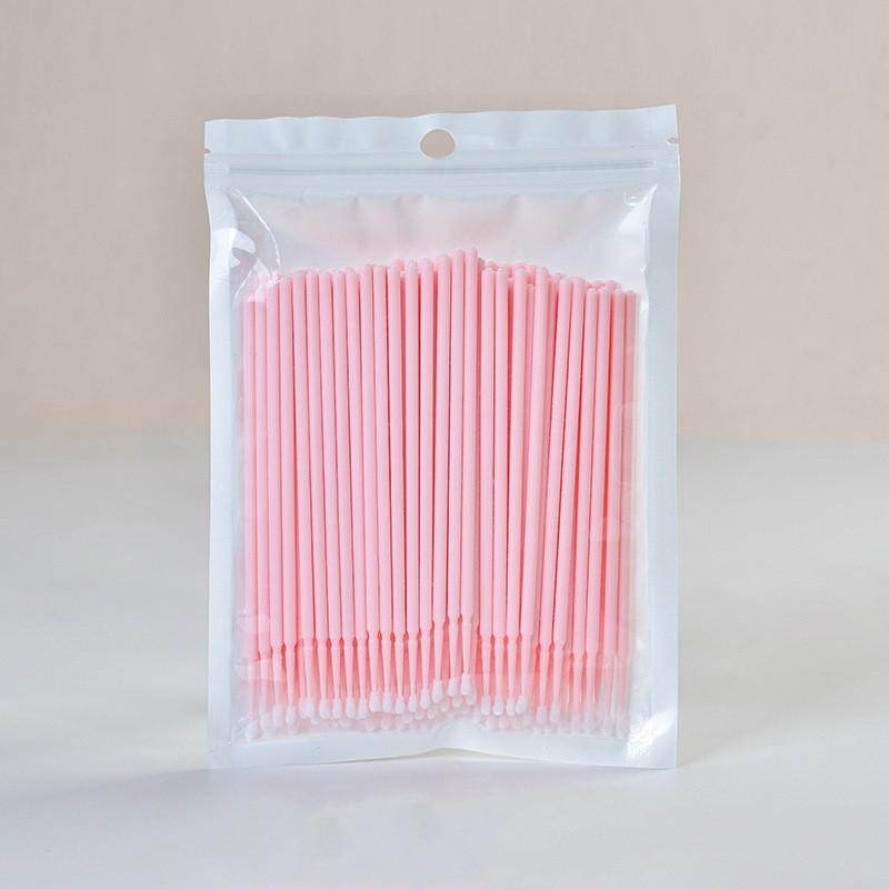 Individual Eyelashes Microbrush Beauty Makeup Clean Remover Tools 100Pcs Eyelash Cleaning Brush Lash Extension Micro Cotton Swab