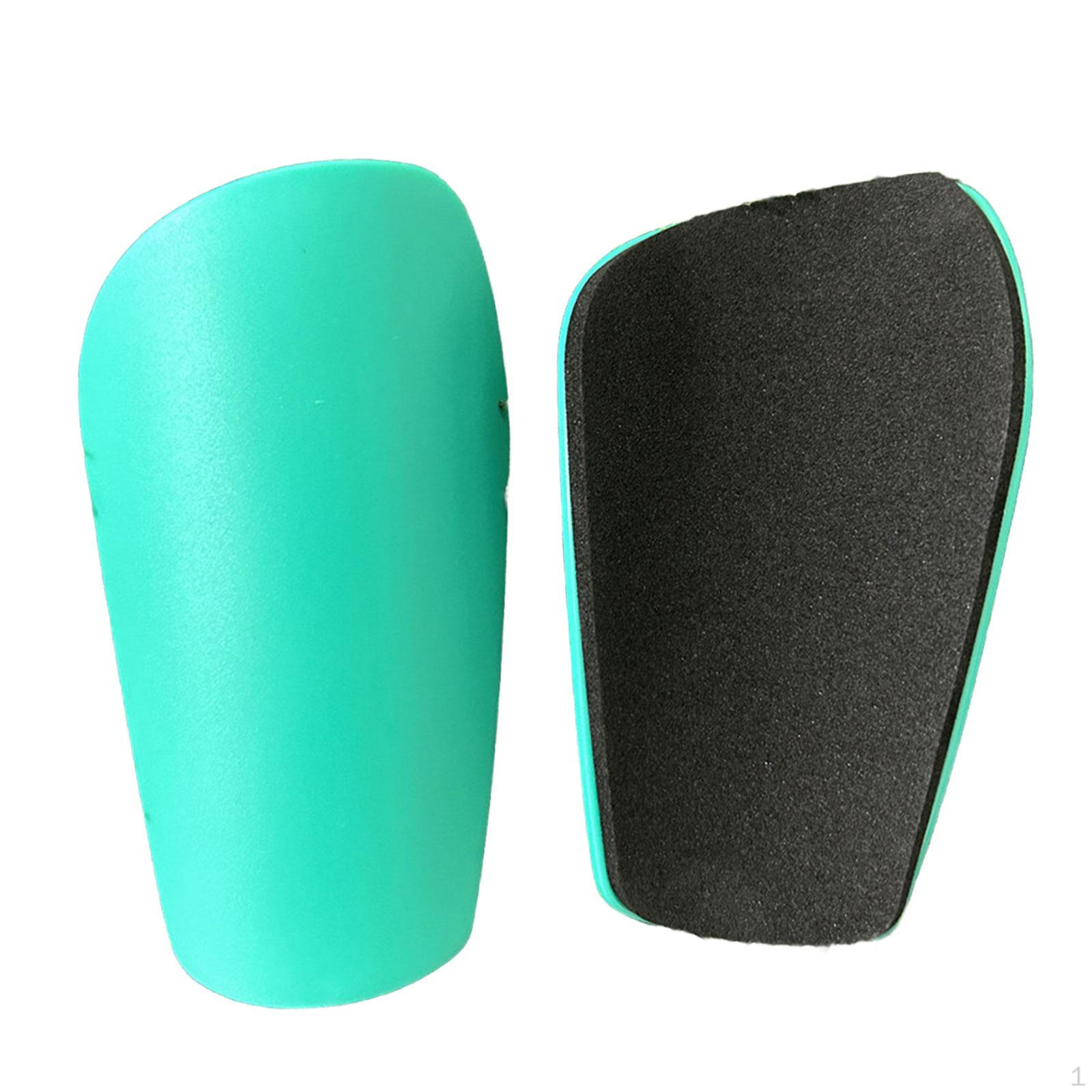 

2 шт., футбольные щитки для голени, компактные спортивные, маленькие, удобные, защита ног, футбольные тренировки зелёный