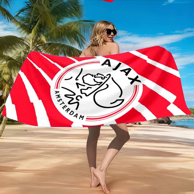 AFC Ajax Emblem Design Strandtuch, Schnelltrocknend, Pflegeleicht, Geeignet für Fitness und Strandurlaub, Sport-Essential