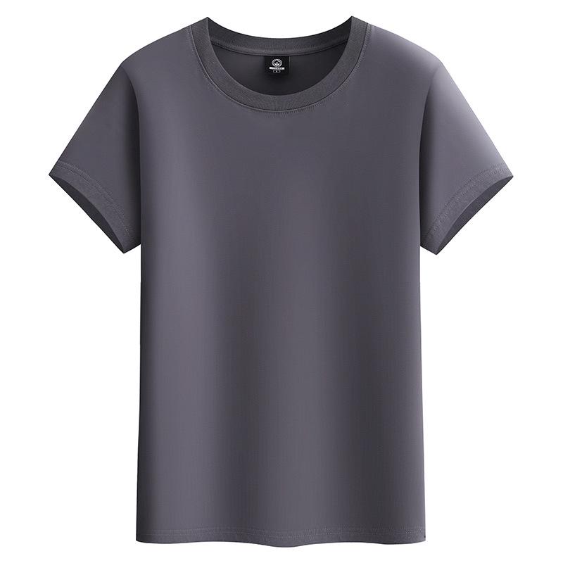 Camiseta de Manga Corta para Hombre Talla Grande Blanco Puro Verano 2025, Lisa, Estilo Juvenil