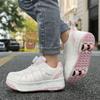29-40 Kinder Vierrad-Sneaker Rollschuhlaufen Abnehmbare Studenten-Schlittschuhe Sportschuhe Mädchen Skate-Schuhe