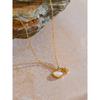 Yhpup Stainless Steel Thicker Natural Shell Starfish Pendant Necklace Delicate Fashion Stain Less Metal Collar Jewelry Gift