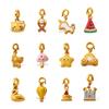 Fashion summer seaside wind DIY castle mushroom multi-element bikini buckle pendant cute enamel accessories