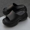 Damen Höhenverstärkende Dicksohlige Outdoor-Slipper - Sommer Strand EVA Pantoletten (8 cm)